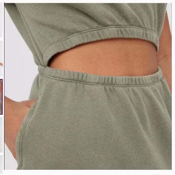OFFLINE By Aerie Weekend Fleece Cut Out Dress - Picture 3 of 11